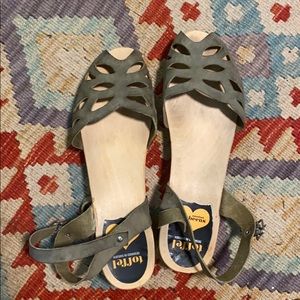 Swedish Hasbeens Platform Sandal Size 41 Toffel